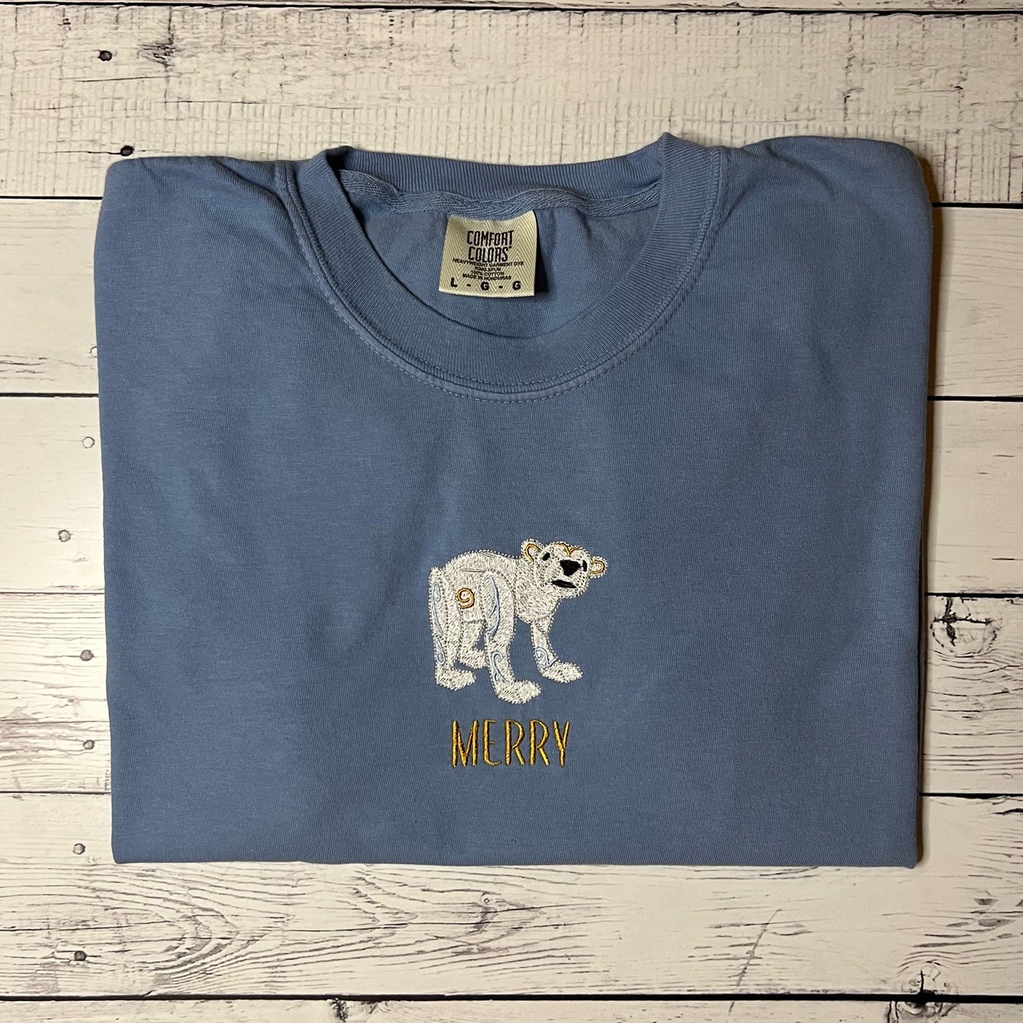 Merry Bear Tee or Crew