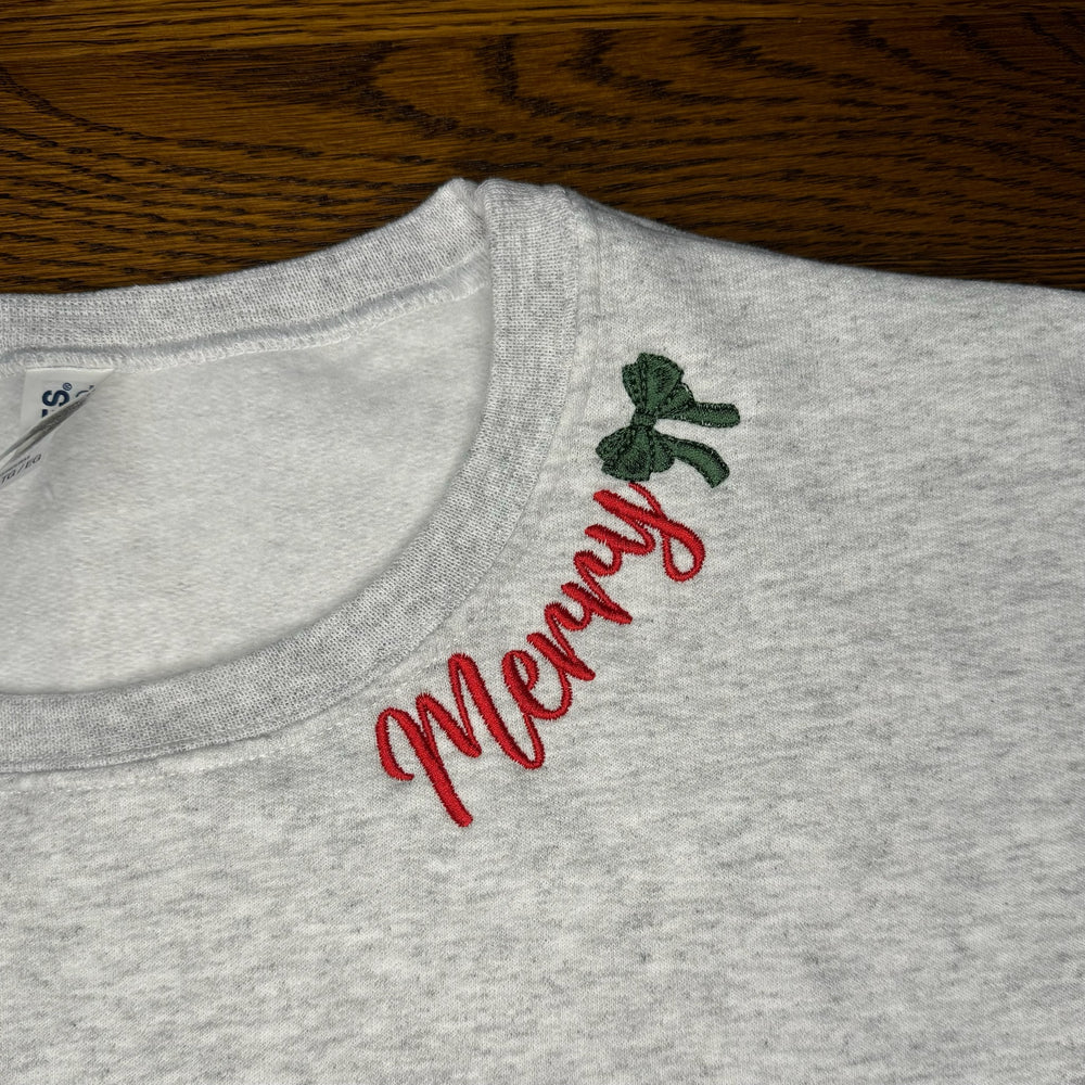 
                      
                        Merry Side Bows Crewneck
                      
                    