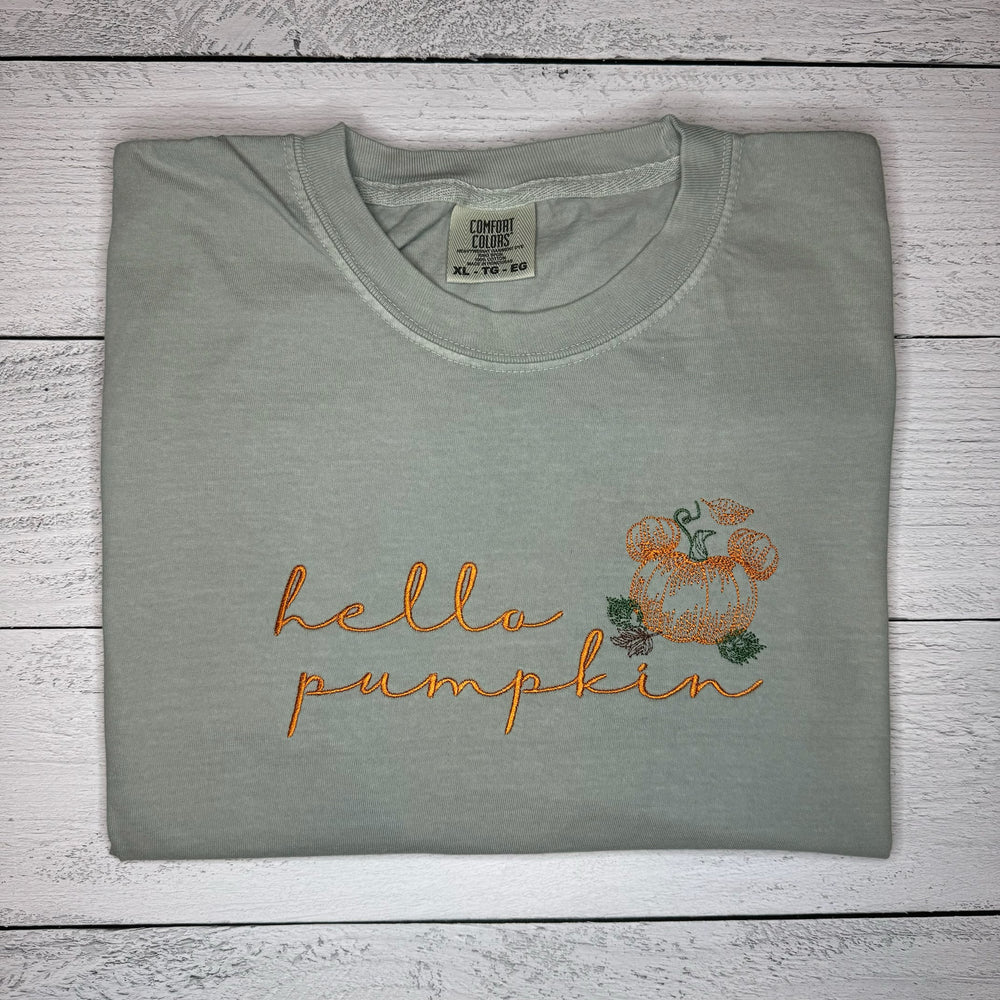 Hello Pumpkin Green Tee