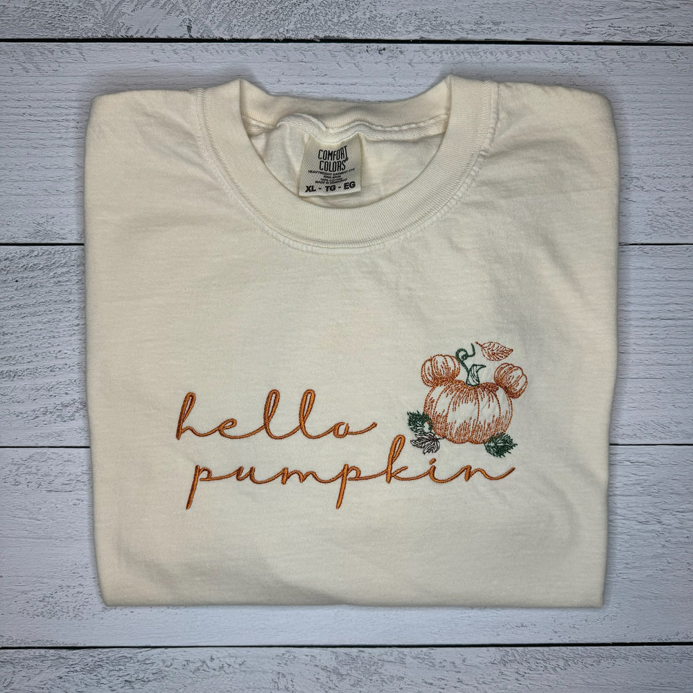 Hello Pumpkin Ivory Tee