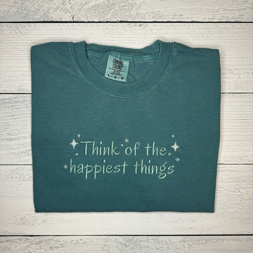 
                      
                        Happiest Things Tee
                      
                    