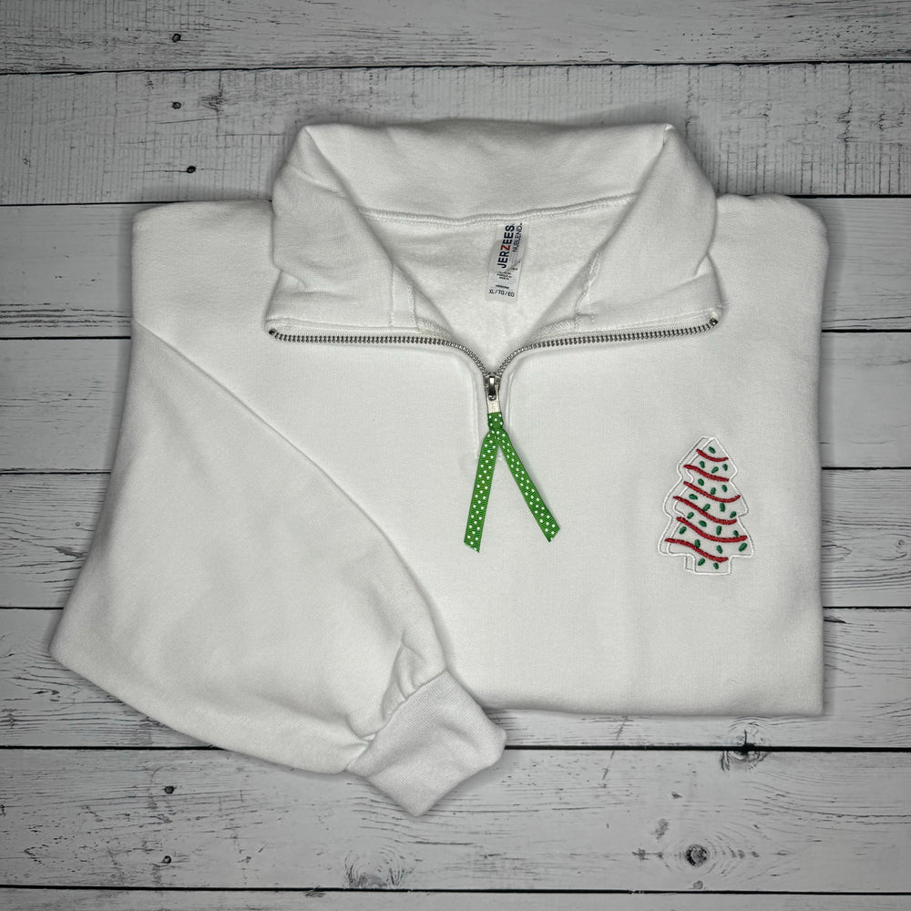 
                      
                        Christmas Cake White Quarter Zip
                      
                    