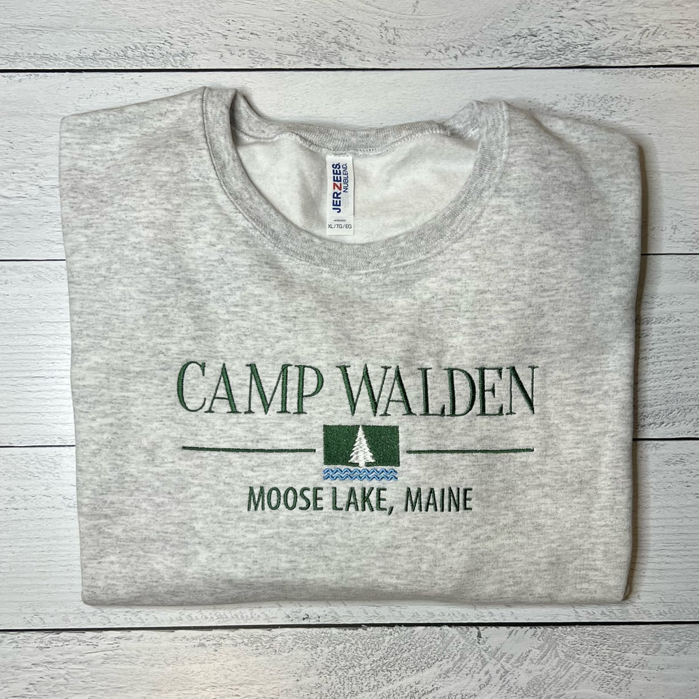 Moose Lake Camp Ash Crewneck