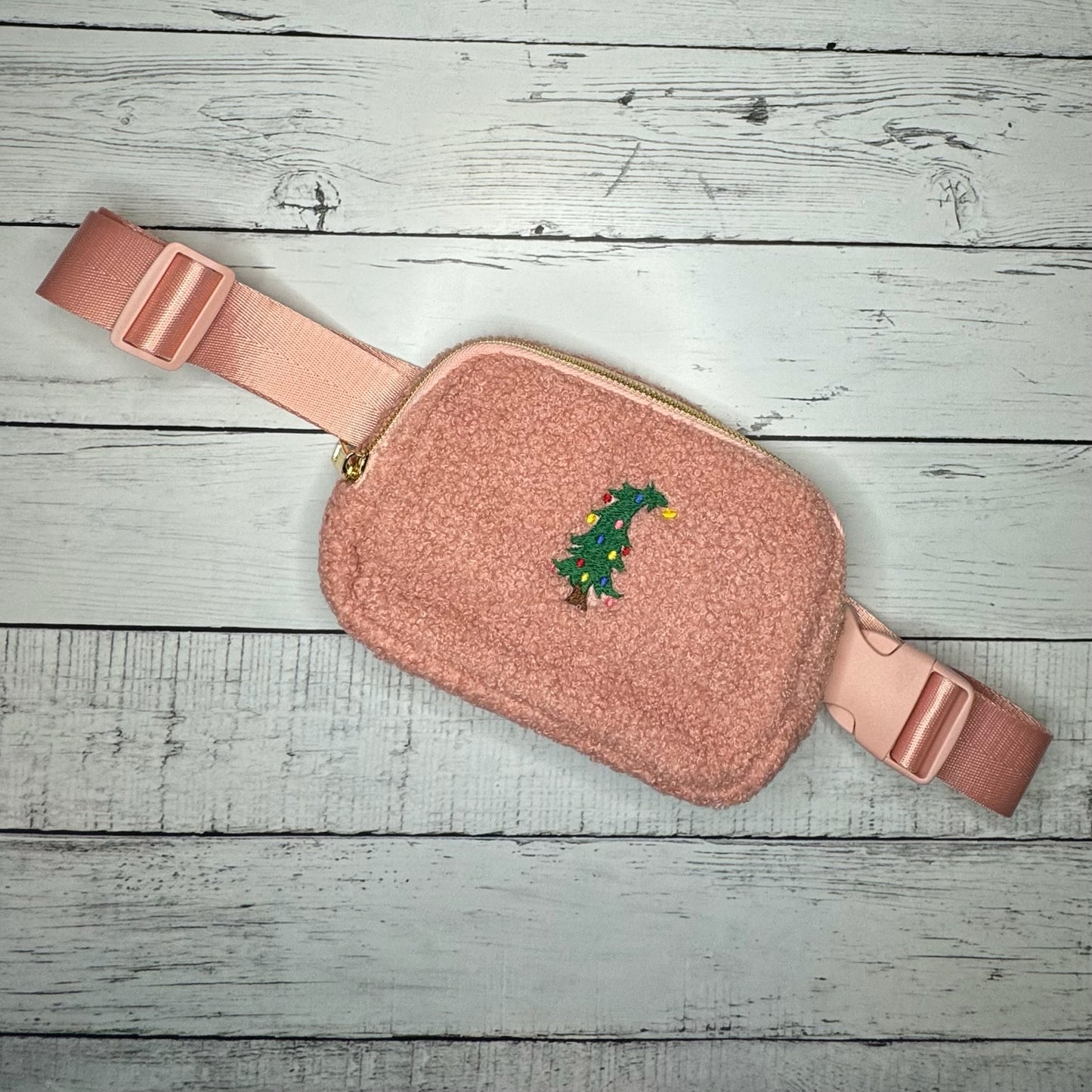 Whimsical Tree Sherpa Belt Bag