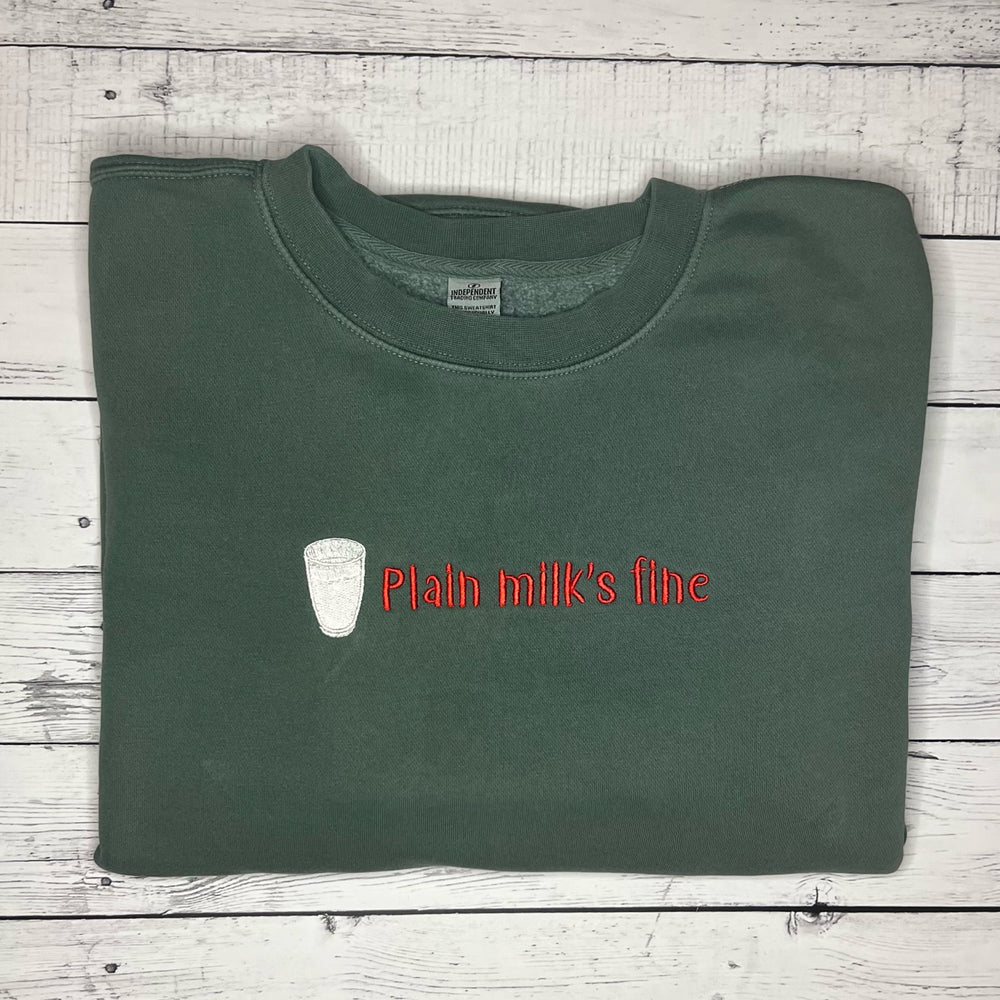 
                      
                        Plain Milk Crewneck
                      
                    