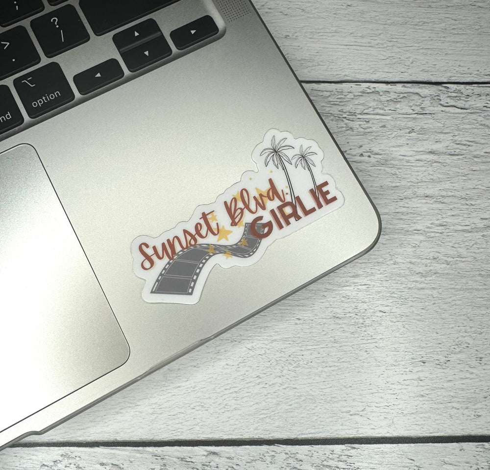 Sunset Blvd Girlie Sticker