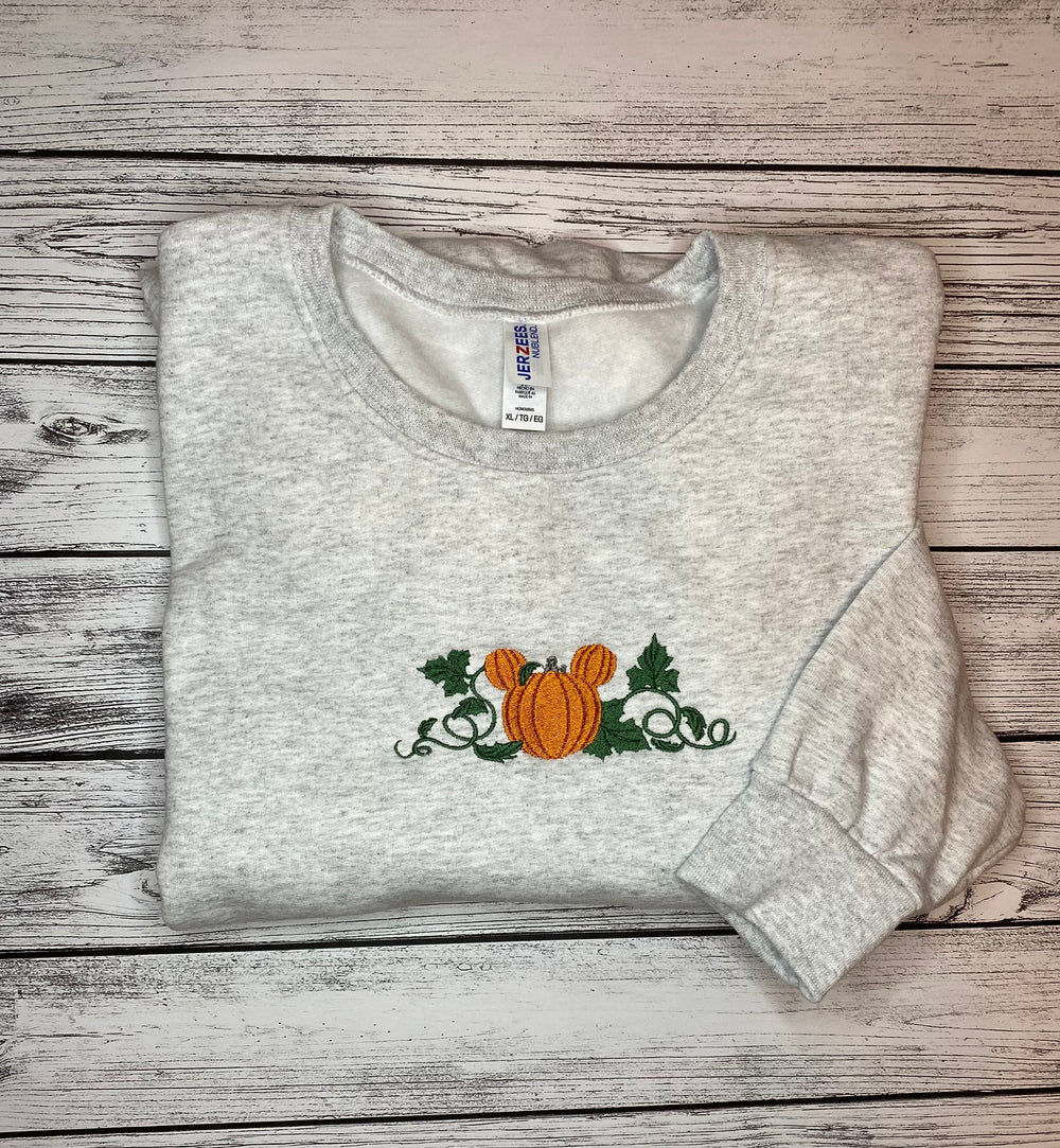 Pumpkin and Vine Crewneck Sweatshirt